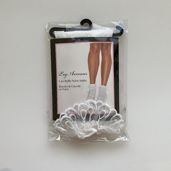 LACE Ruffle Nylon Anklet - Picture 1 of 3